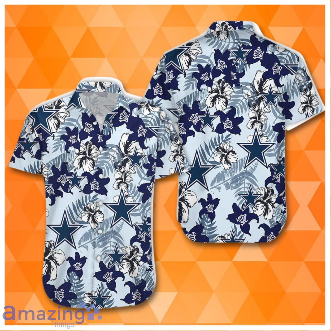 20% OFF Dallas Cowboys Hawaiian Shirt Tropical Flower Short Sleeve