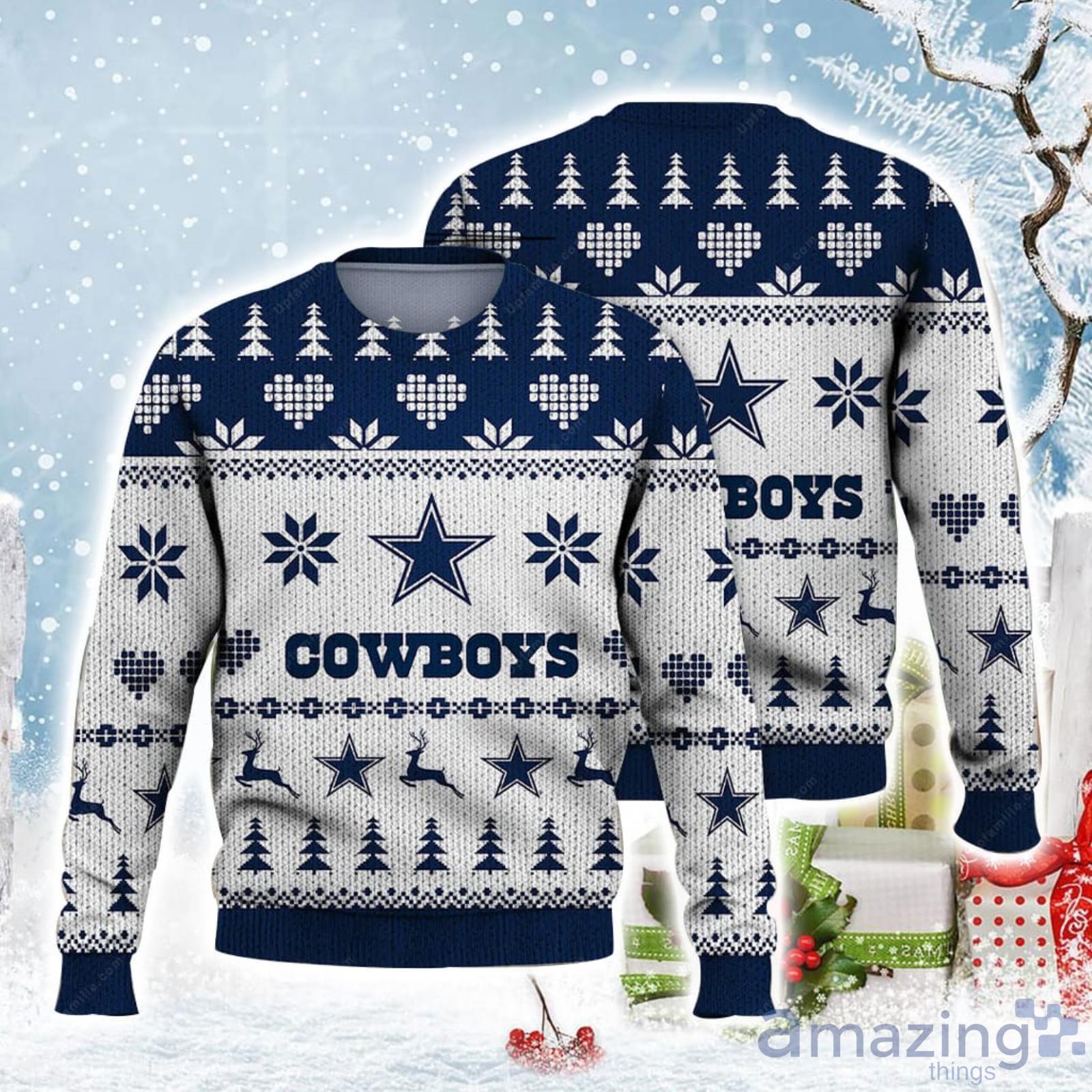 25% OFF SALE Dallas Cowboys Classic Grunge Vintage Christmas Sweater -  Teeholly