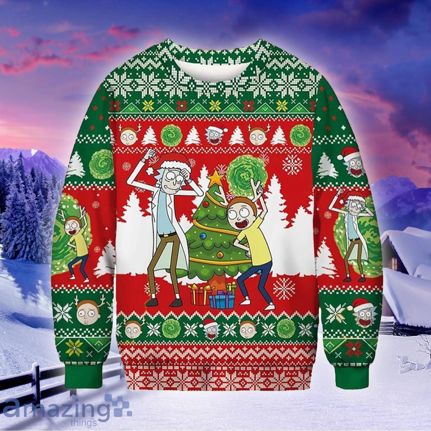 Dallas Cowboys Rick Morty Knitting Pattern Ugly Christmas Sweater