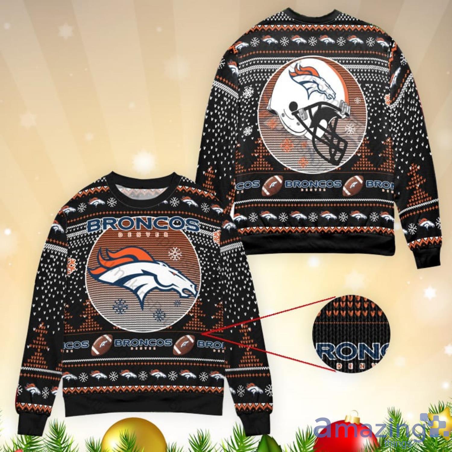 Denver Broncos Snoopy Dabbing 3D Ugly Christmas Sweater - USALast