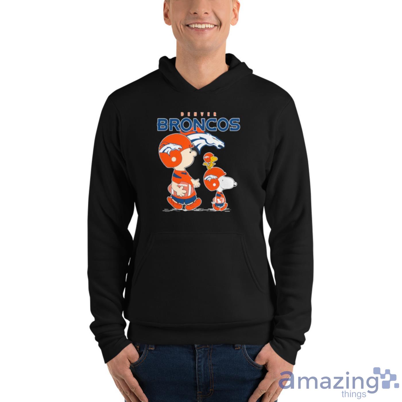 A Happy Christmas With Denver Broncos Snoopy Unisex Jersey Tee 