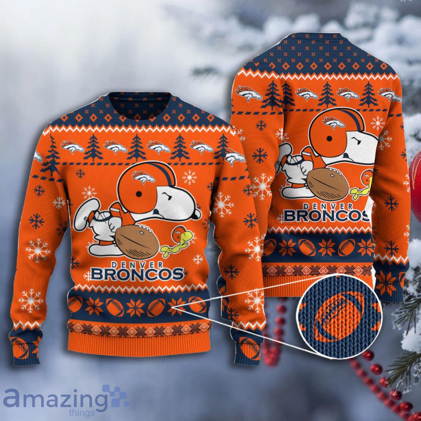 Denver Broncos tease ugly Christmas sweater uniform idea