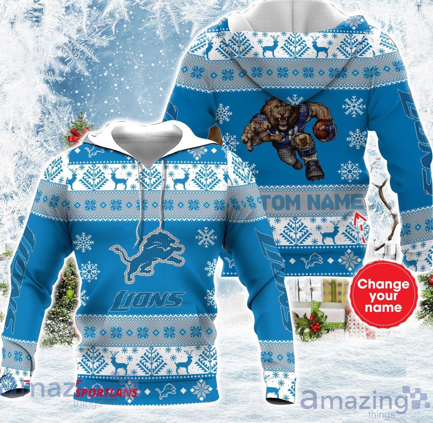 Detroit Lions Nfl Personalized Name All Over Printed 3D Shirt For Fans Product Photo 1