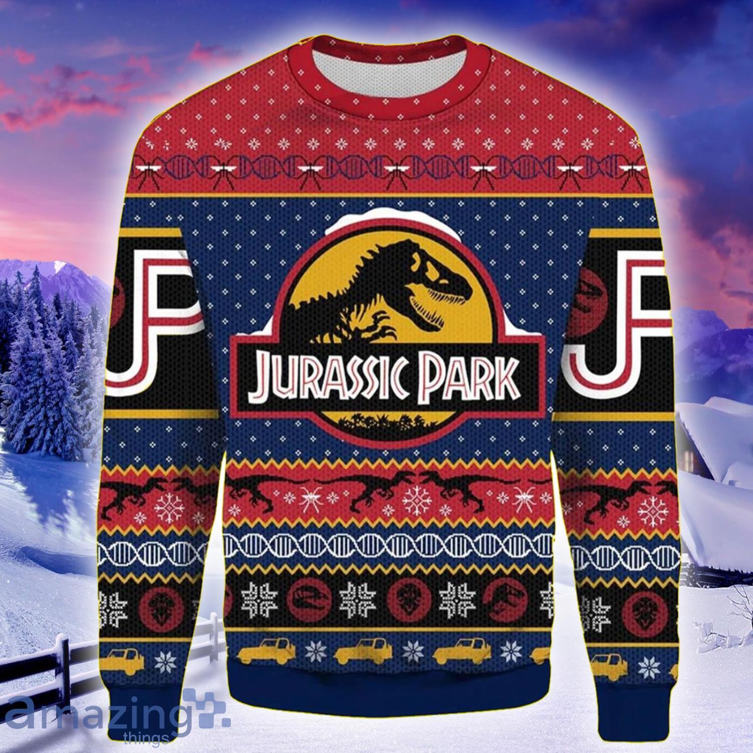 Afvise Stille og rolig dynasti Dinosaur Dinosaur Skeleton Jurassic Park Merry Xmas 2022 Ugly Sweater