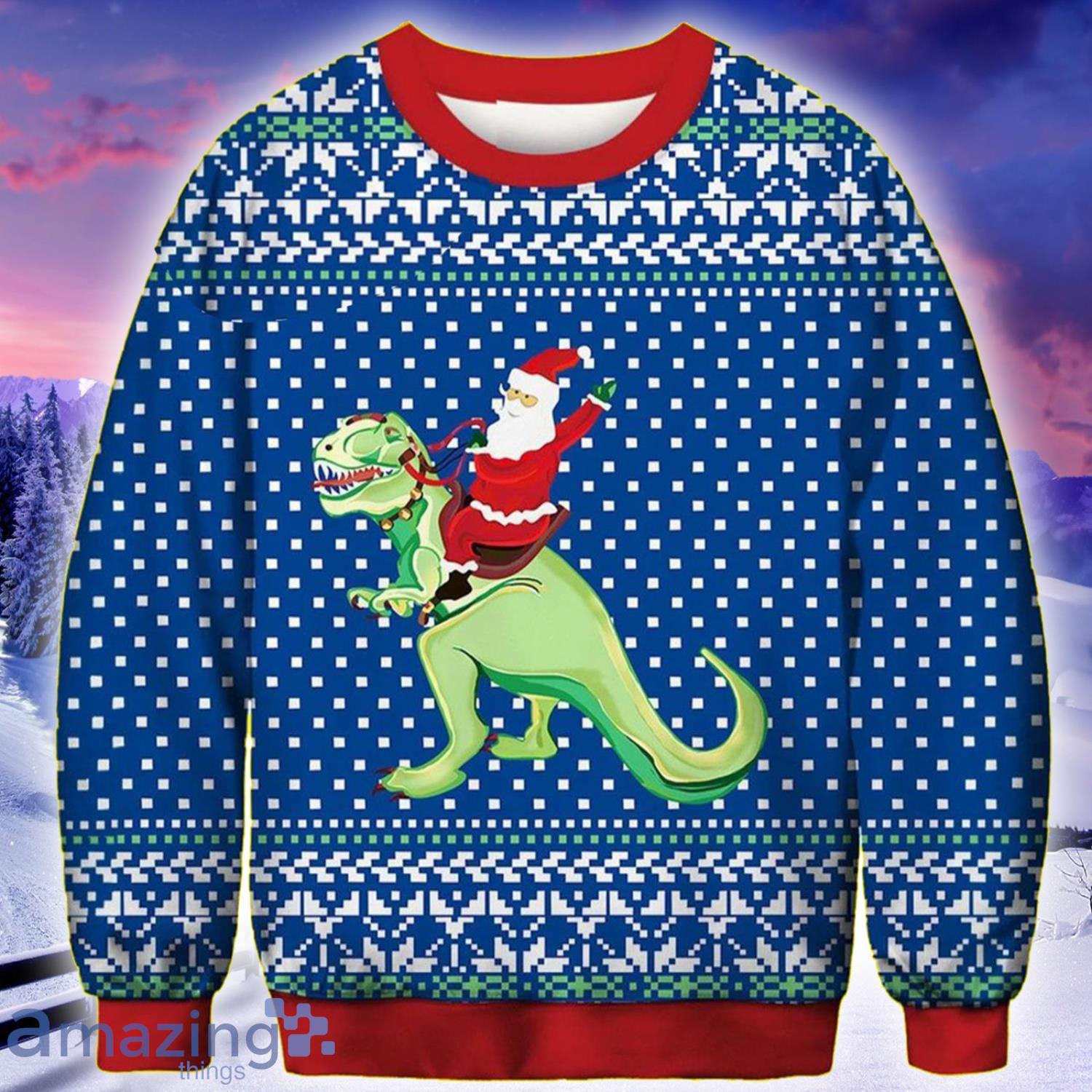 Christmas discount dinosaur sweater