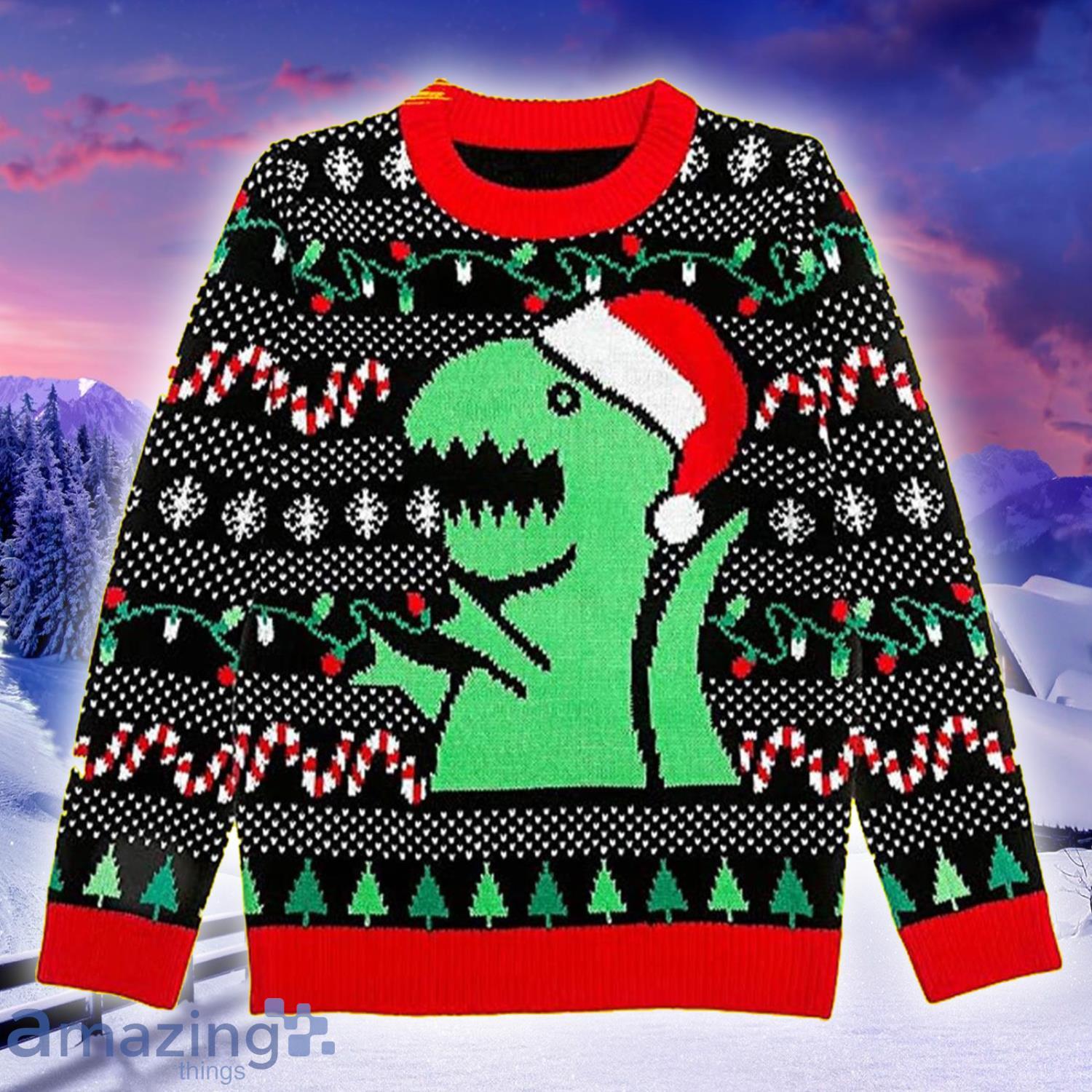 Dinosaur Tstars Trex Dino Dinosaur Lovers Knitting Pattern Christmas Ugly Sweater Product Photo 1 Dinosaur Tstars Trex Dino Dinosaur Lovers Knitting Pattern Christmas Ugly Sweater Product Photo 1