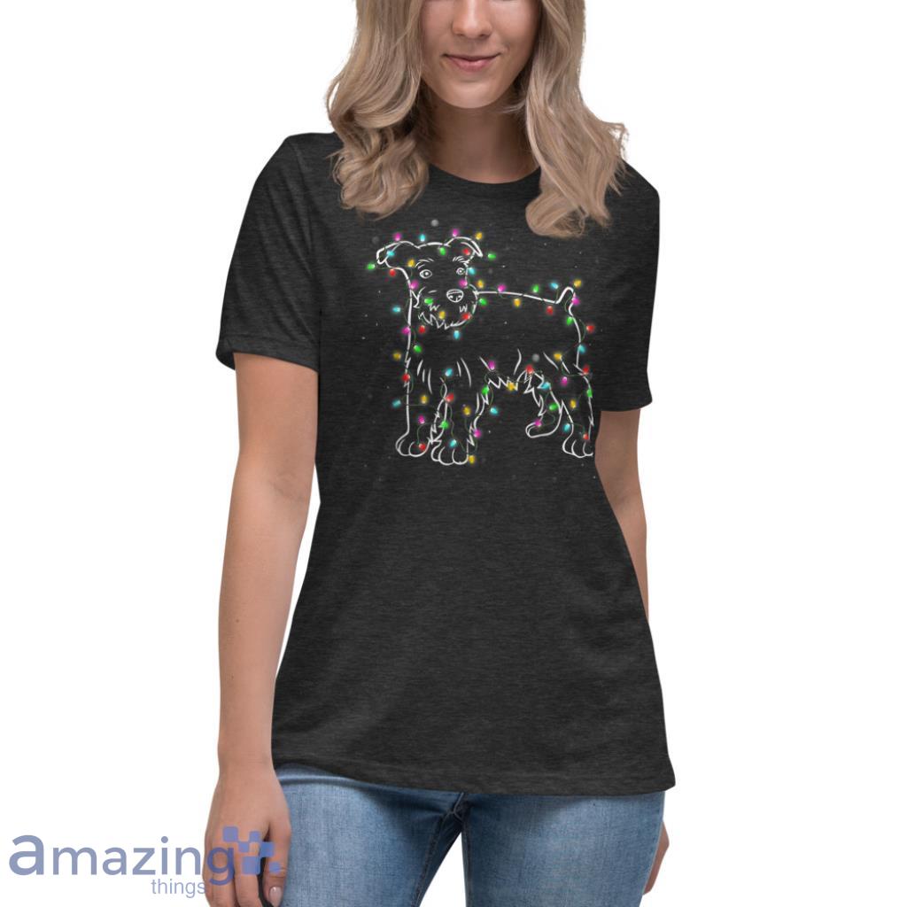 Dog Tree Christmas T Shirt image Dog Tree Christmas T-Shirt - Womens Relaxed Short Sleeve Jersey Tee-1