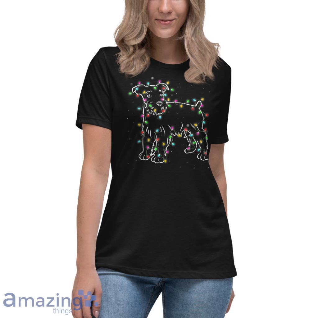 Dog Tree Christmas T Shirt image Dog Tree Christmas T-Shirt - Womens Relaxed Short Sleeve Jersey Tee