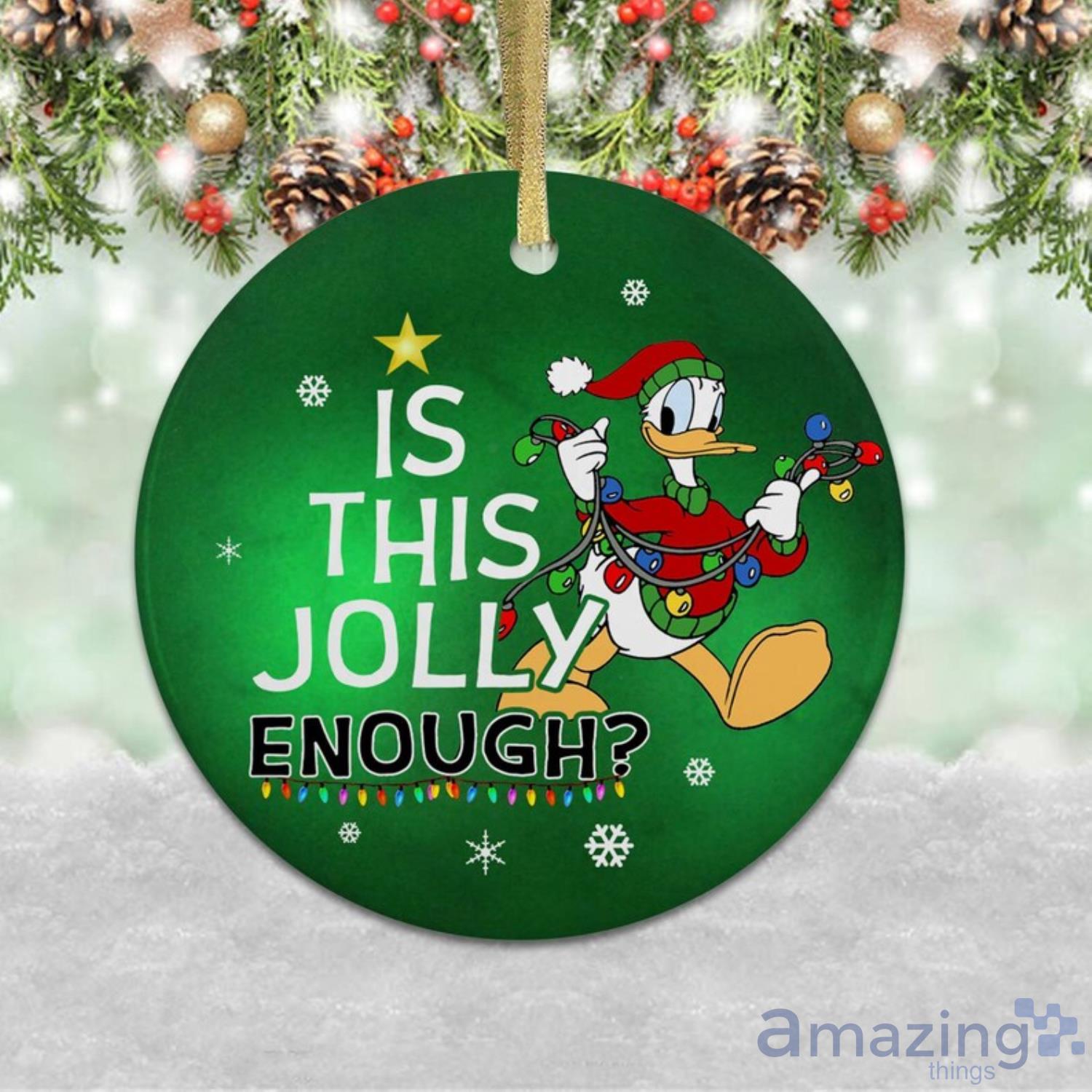 Donald Duck Ornament Is This Jolly Enough Ornament Donald Christmas Disneyland Product Photo 1