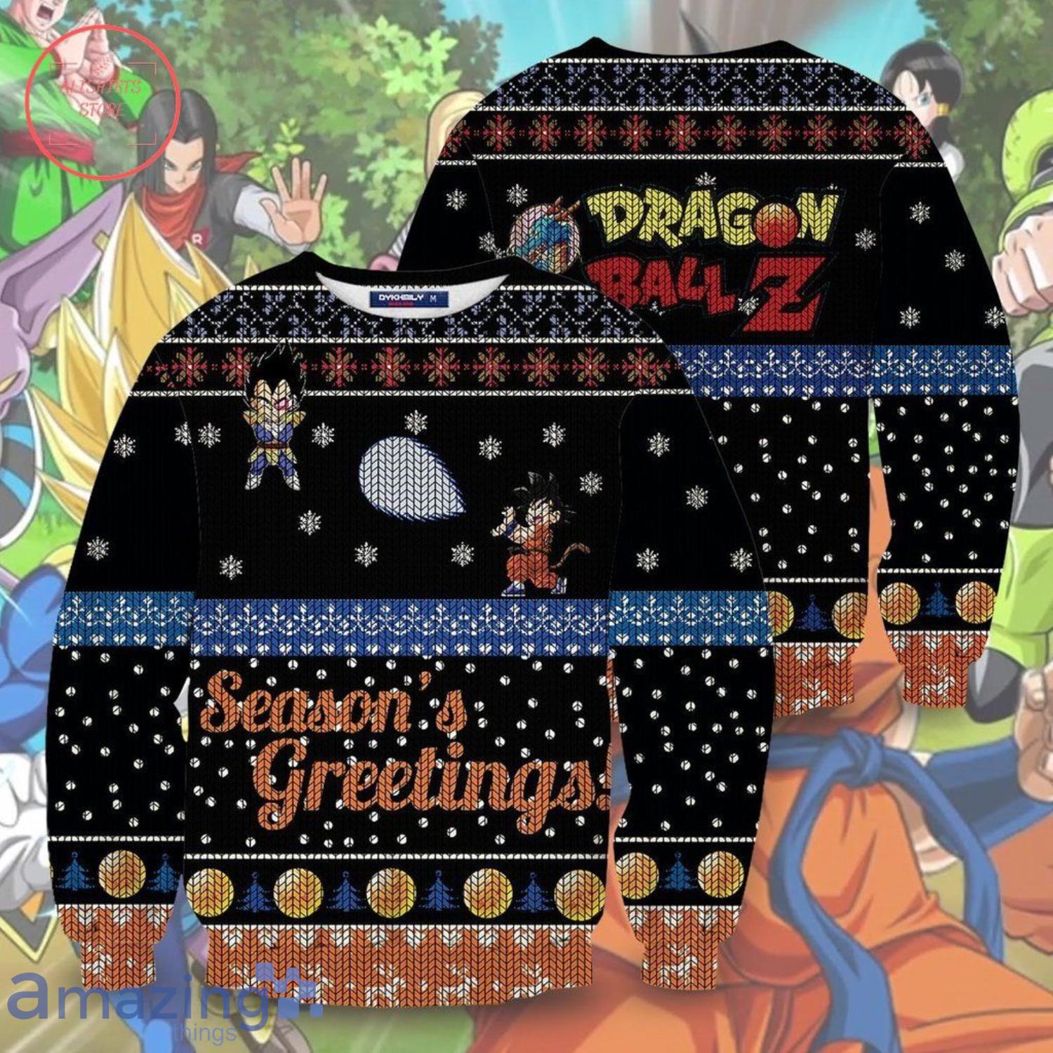 Dragonball Z Christmas All Over Print Christmas Ugly Sweater Product Photo 1