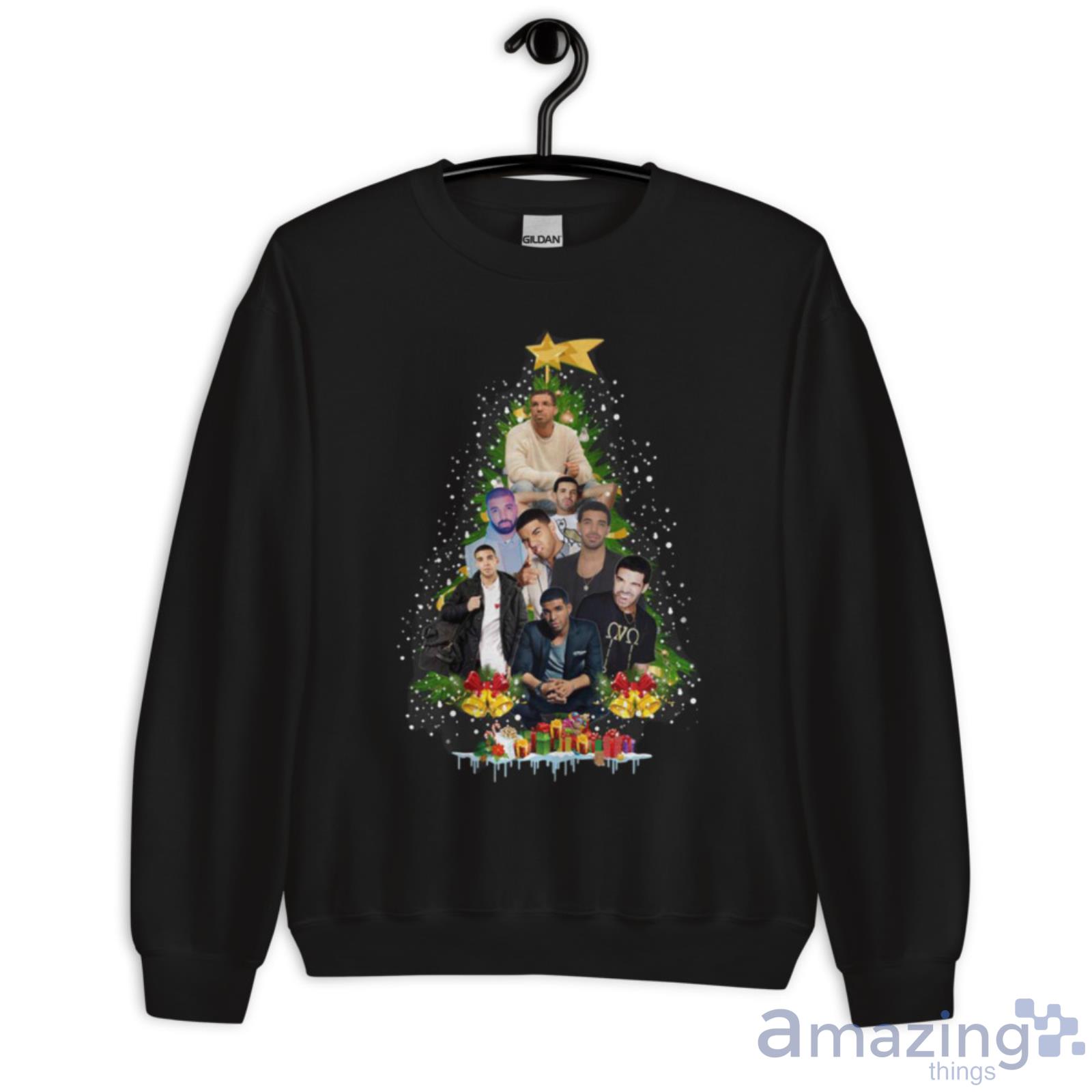 Drake And Christmas Tree Tee Shirt image Drake And Christmas Tree Tee Shirt - Unisex Crewneck Sweatshirt