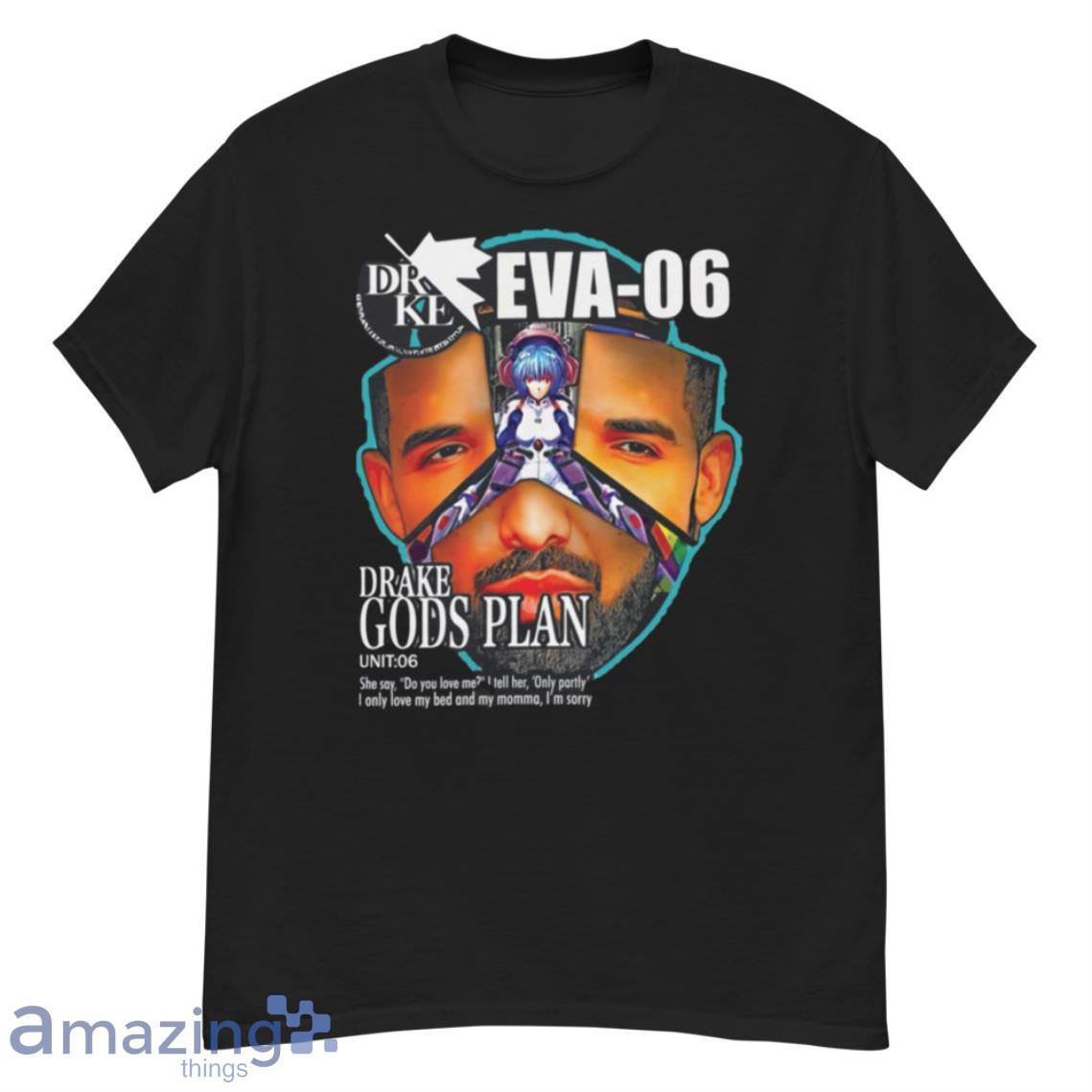 Drake Eva 06, Drake Evangelion Gods Plan Shirt Product Photo 1