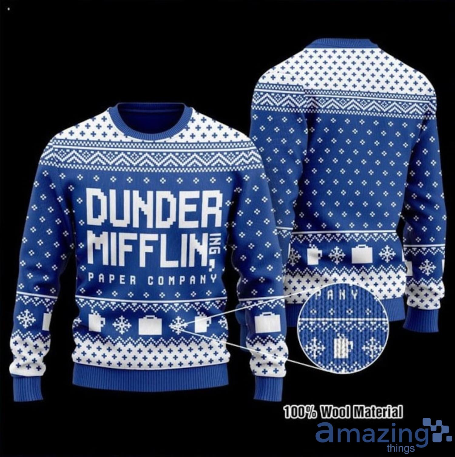 Dunder Mifflin Paper Company The Office Ugly Christmas Sweater