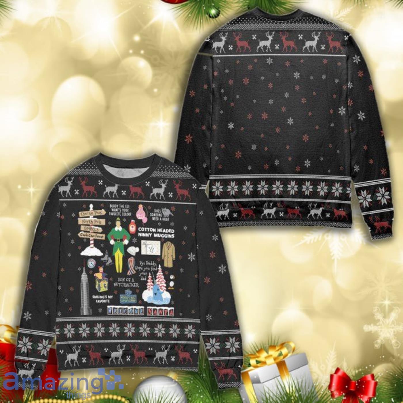 Dallas Cowboys Christmas Forrest Pattern Ugly Christmas Sweater