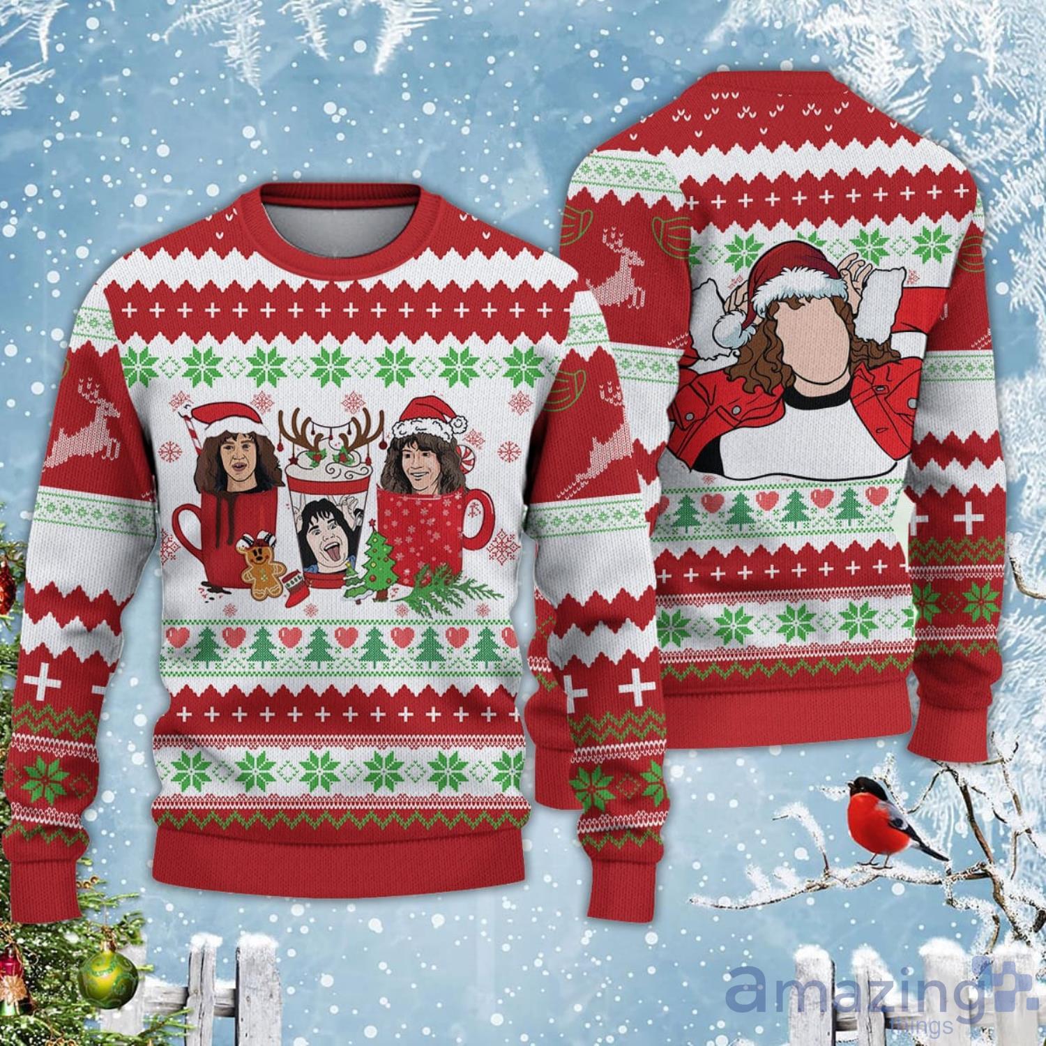 EMunson Love Coffee Lover Christmas Gifts Christmas Ugly Sweater Product Photo 1