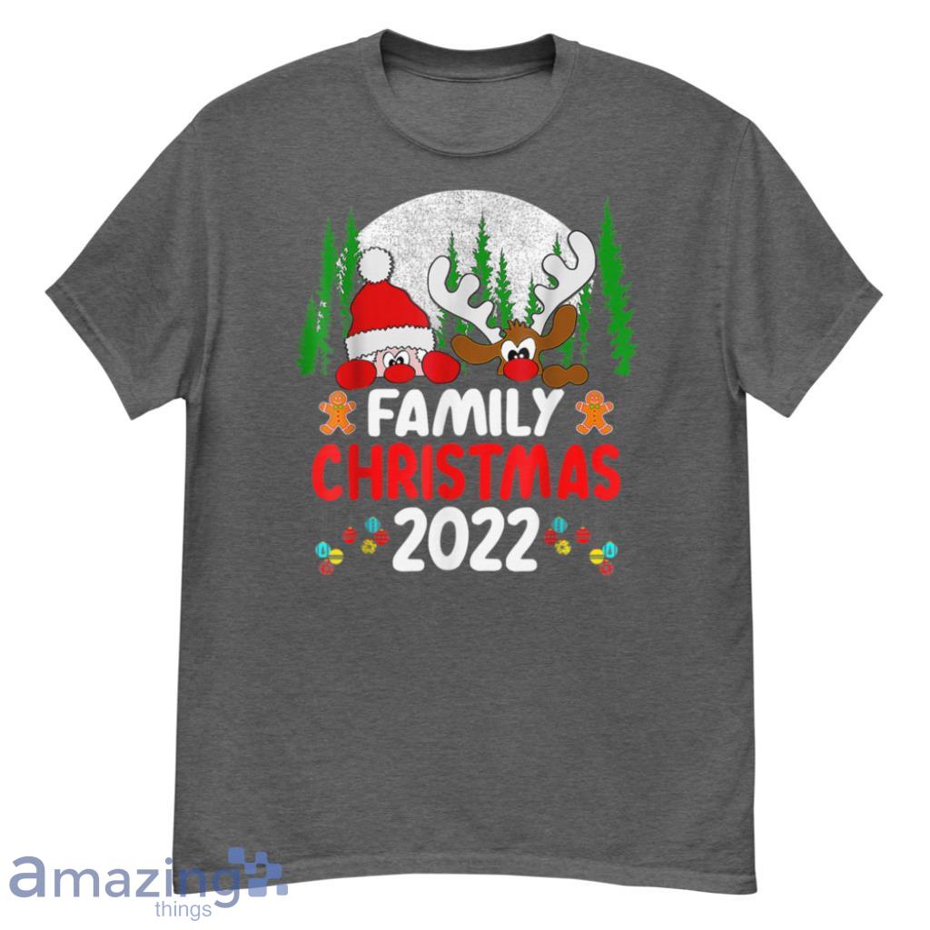 Family Christmas 2022 Team Santa Elf Squad Pajamas T-Shirt - G500 Men’s Classic T-Shirt-1