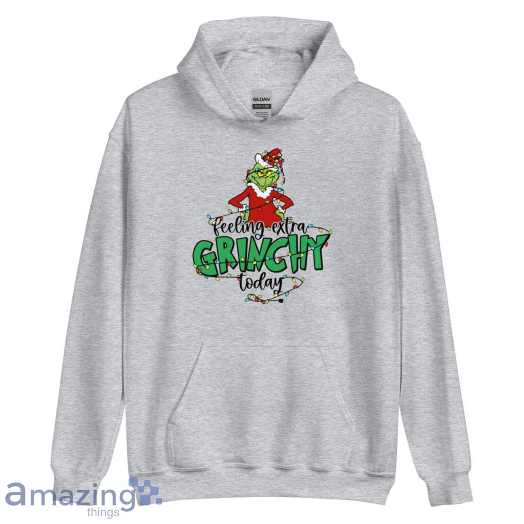 Feeling Extra Grinchy Today Transfer Christmas Shirt image Feeling Extra Grinchy Today Transfer Christmas Shirt - Unisex Heavy Blend Hooded Sweatshirt