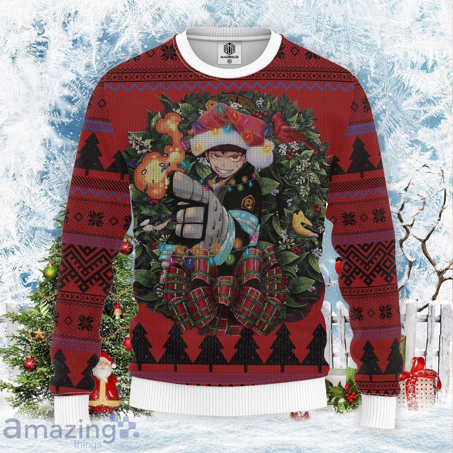 Fire Force Mc Thanksgiving Gift Cute Christmas Gift Ugly Christmas Sweater Product Photo 1 Fire Force Mc Thanksgiving Gift Cute Christmas Gift Ugly Christmas Sweater Product Photo 1