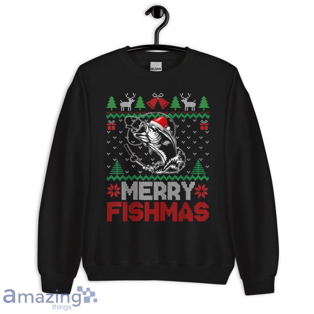 Merry Fishmas Fishing Vest Ugly Christmas Sweater