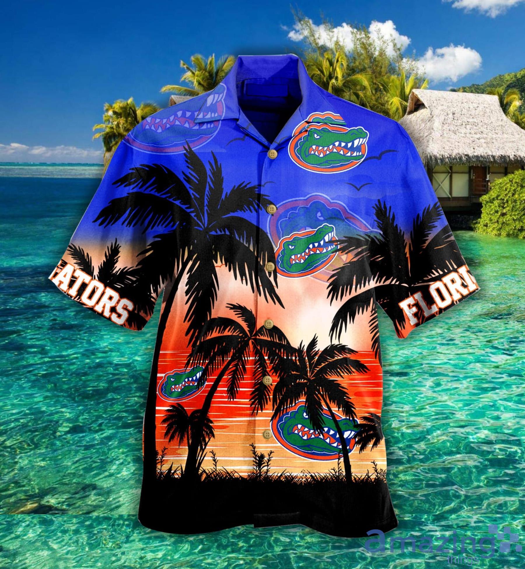 Florida Gators Palm Tree Hawaiian Shirt For Fans Product Photo 1