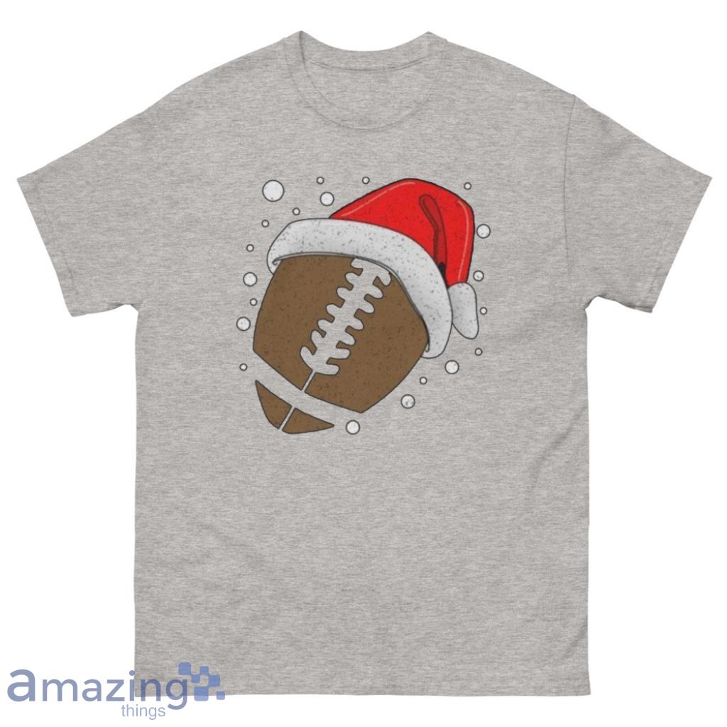 Football Christmas Santa Hat Christmas Shirt - 500 Men’s Classic Tee Gildan