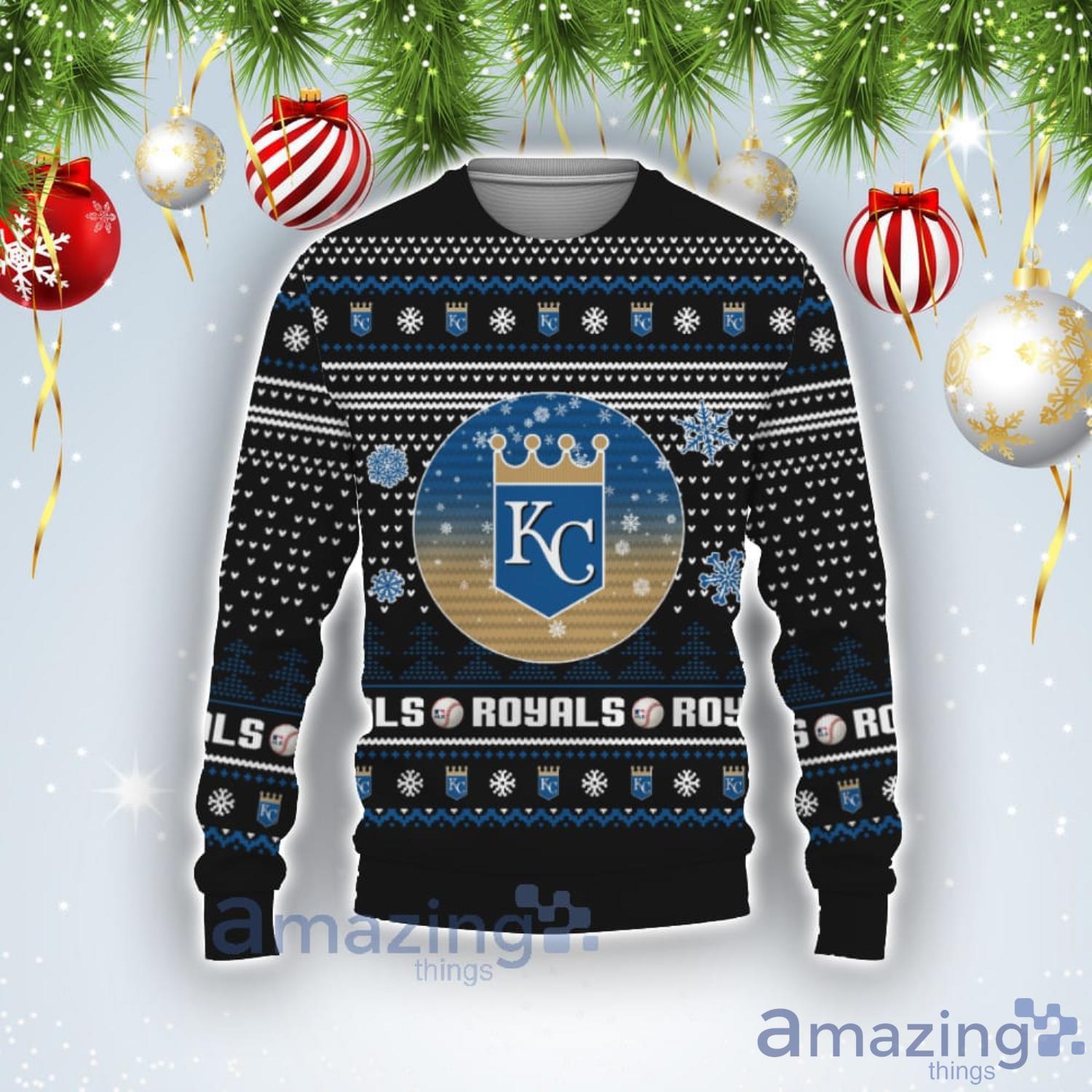 Kansas City Royals Baseball Custom Ugly Christmas Sweater