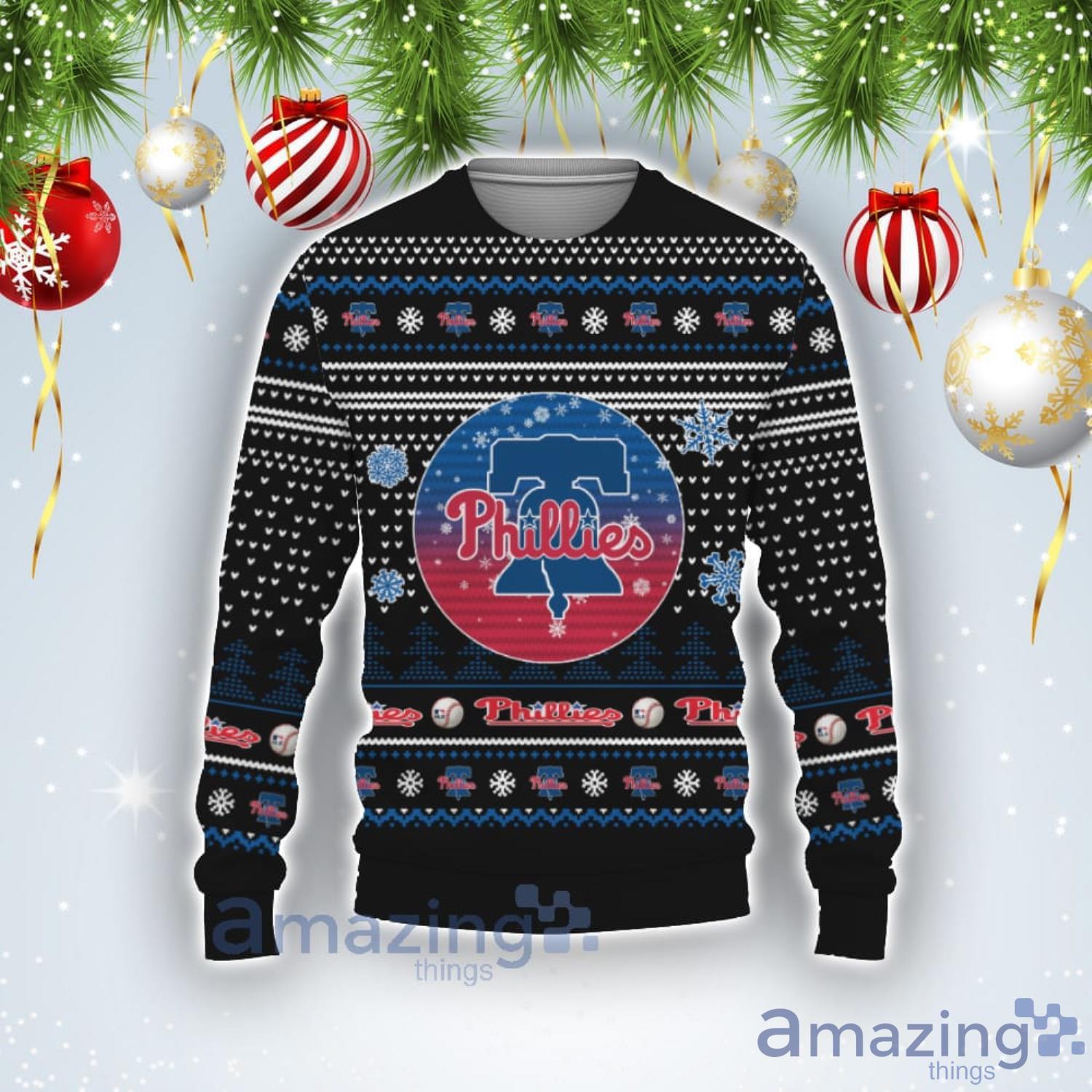 For Fans Baseball American Philadelphia Phillies Ugly Christmas Sweater Product Photo 1