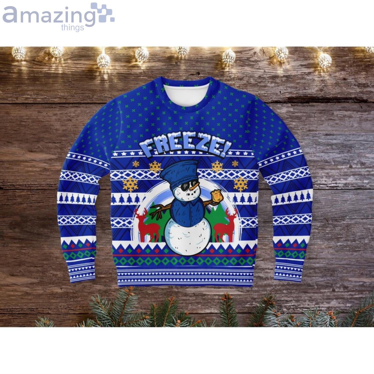 Freeze Christmas Gift Christmas Gift Ugly Christmas Sweater Product Photo 1