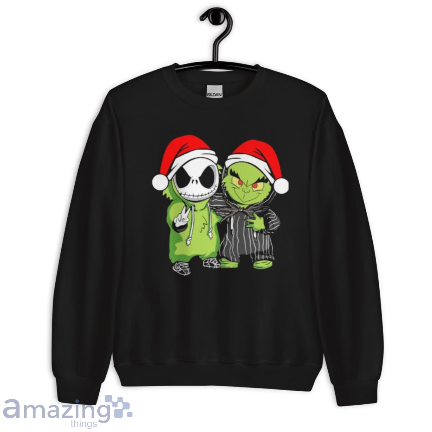 Baby Jack Skellington and Baby Grinch Chicago Bears shirt, hoodie, sweater,  long sleeve and tank top