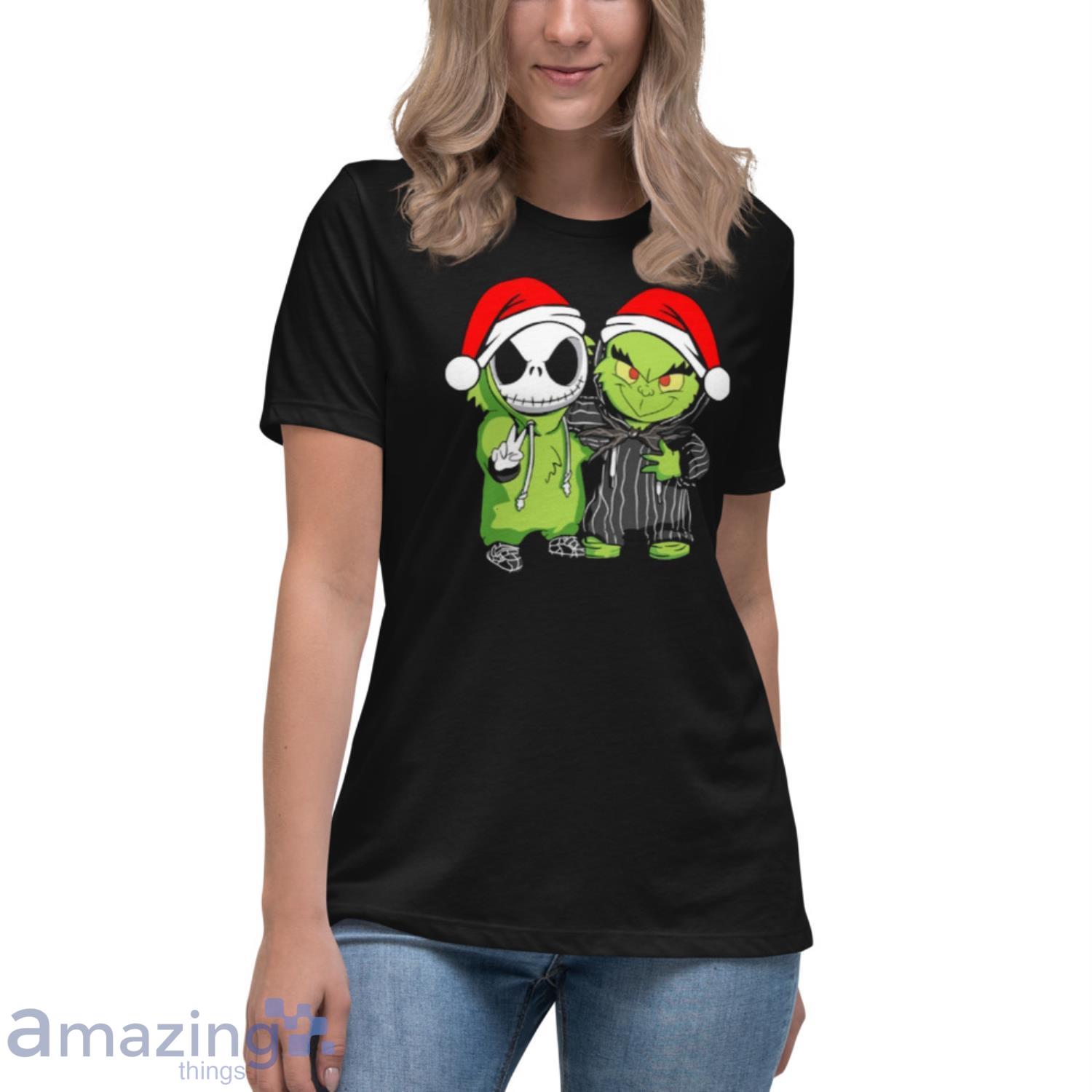 Chicago Cubs With Baby Jack Skellington And Baby Grinch Friends Shirt -  Limotees