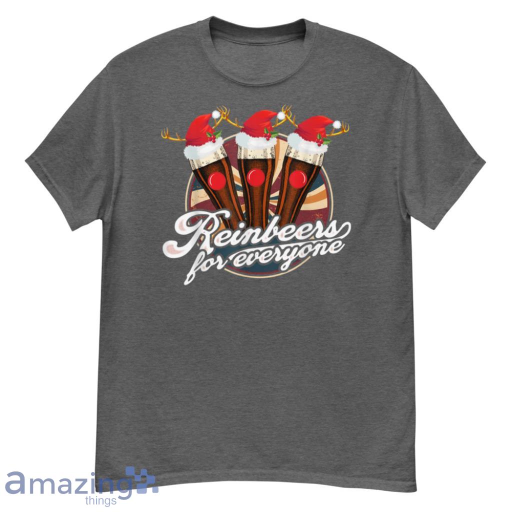 Funny Reindeer Beer Christmas Drinking Xmas Gift Christmas Shirt - G500 Men’s Classic T-Shirt-1