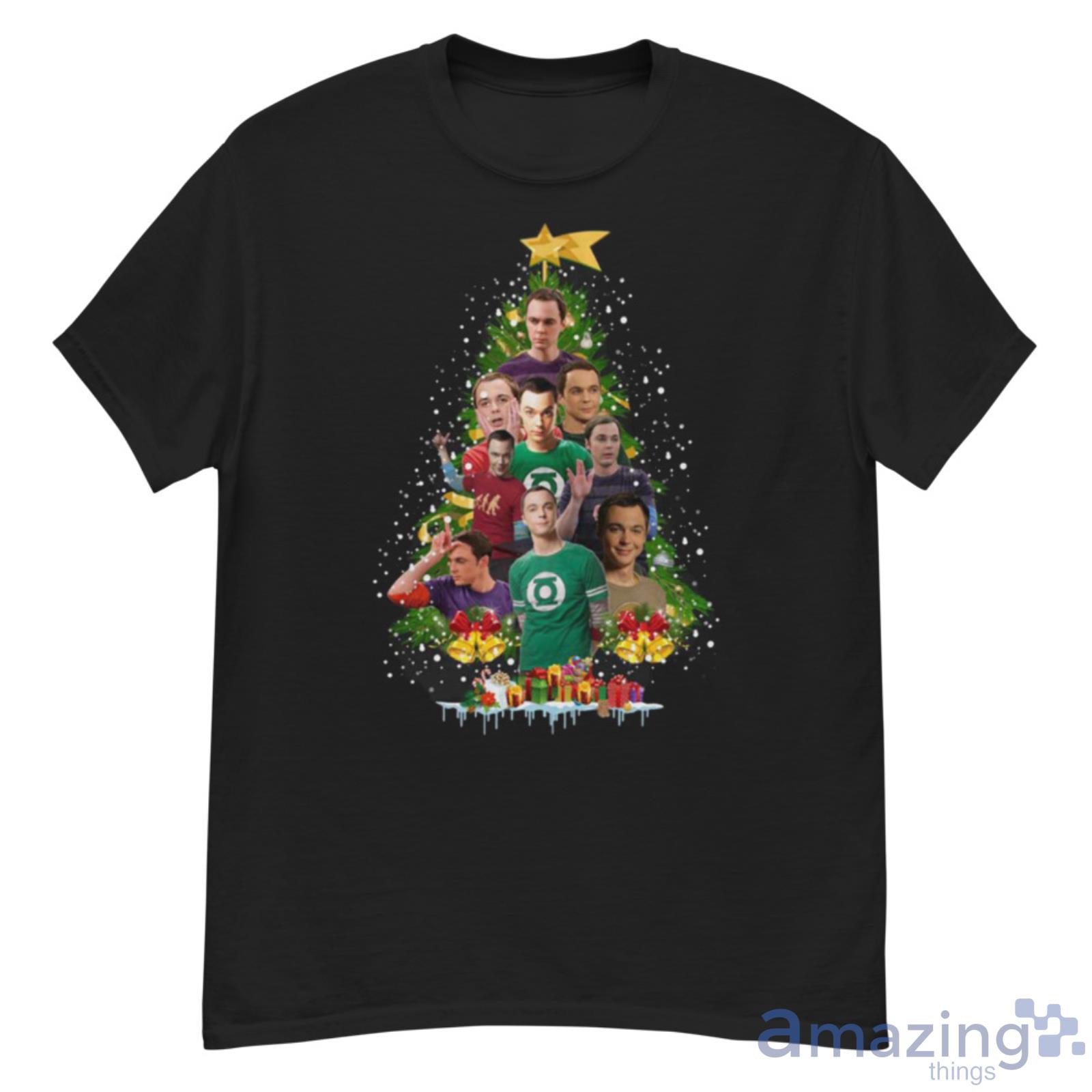 Funny Sheldon Cooper Christmas Tree Tshirt - G500 Men’s Classic T-Shirt