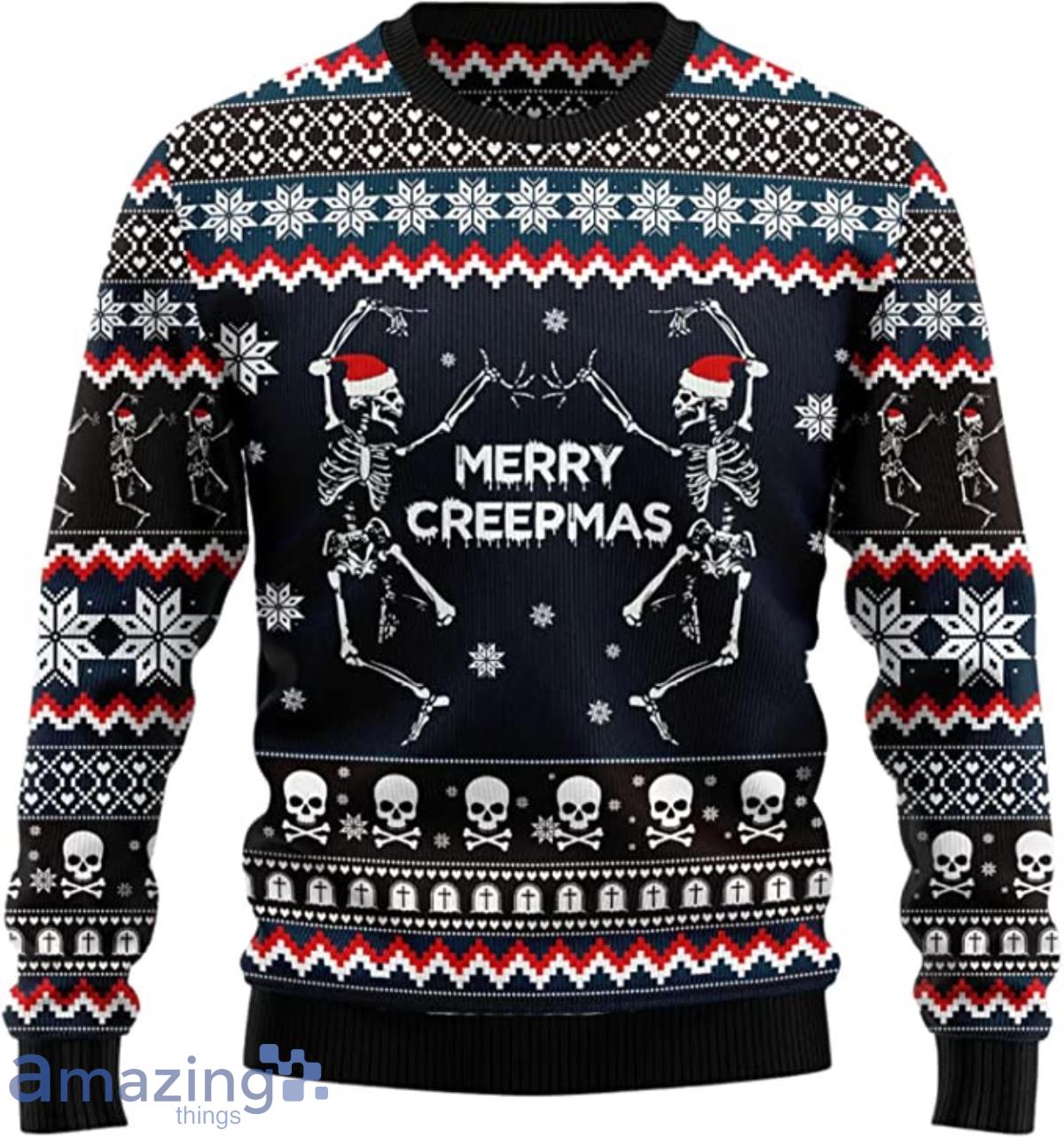 Funny Skeleton Unisex Ugly Christmas Sweater Product Photo 1