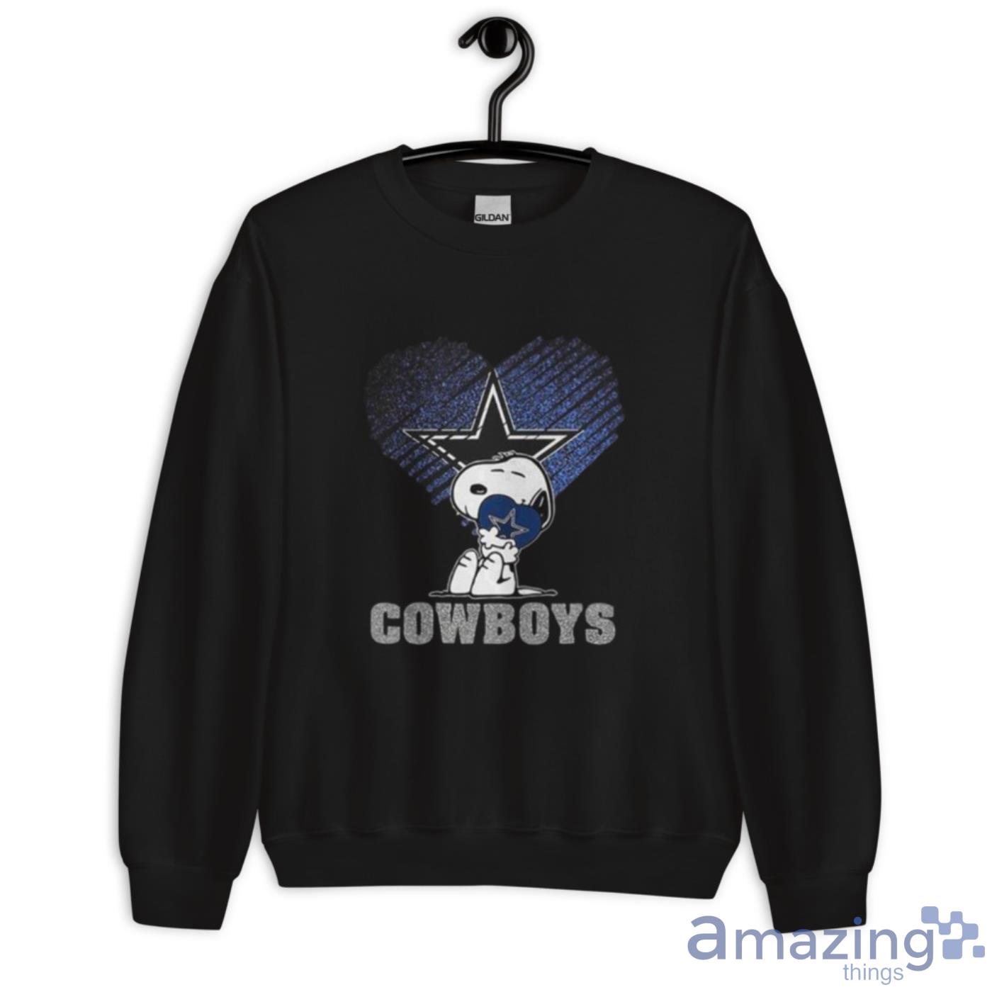 Funny Snoopy Hug Heart Dallas Cowboys Unisex T-Shirt - Peanutstee