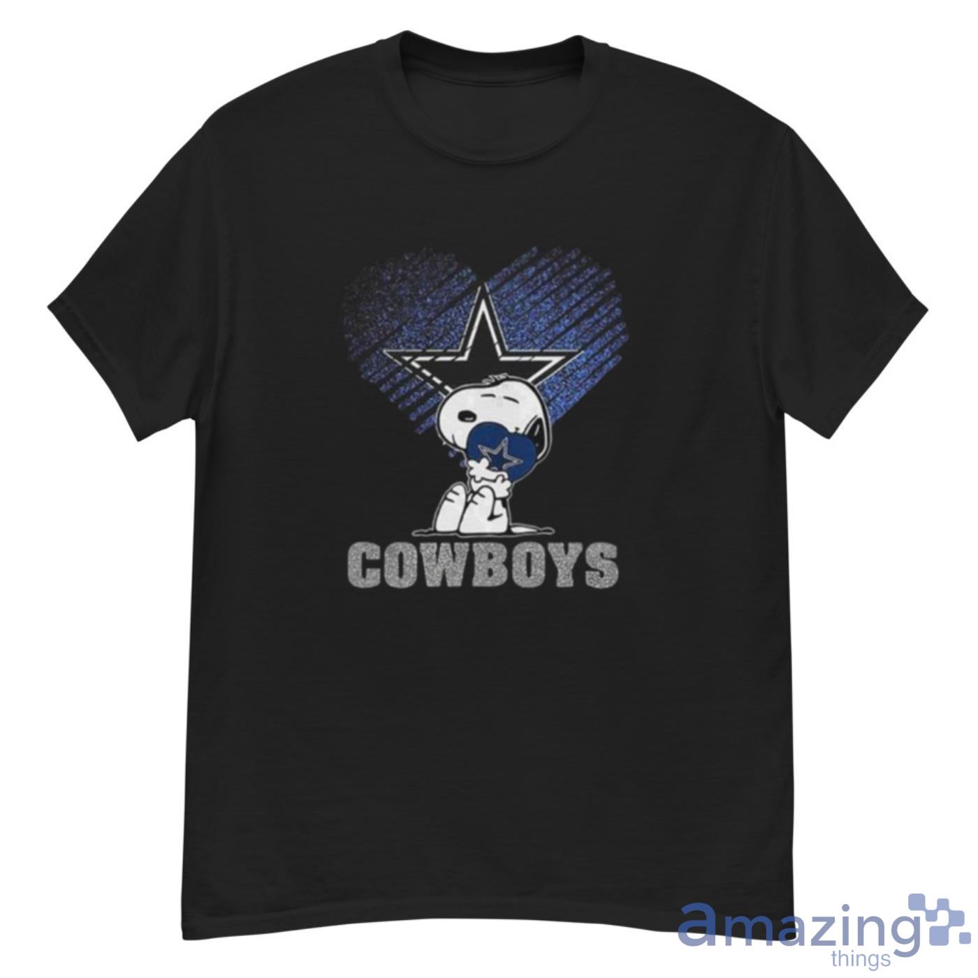 Snoopy Hugs The Dallas Cowboys Heart T-Shirt - T-shirts Low Price