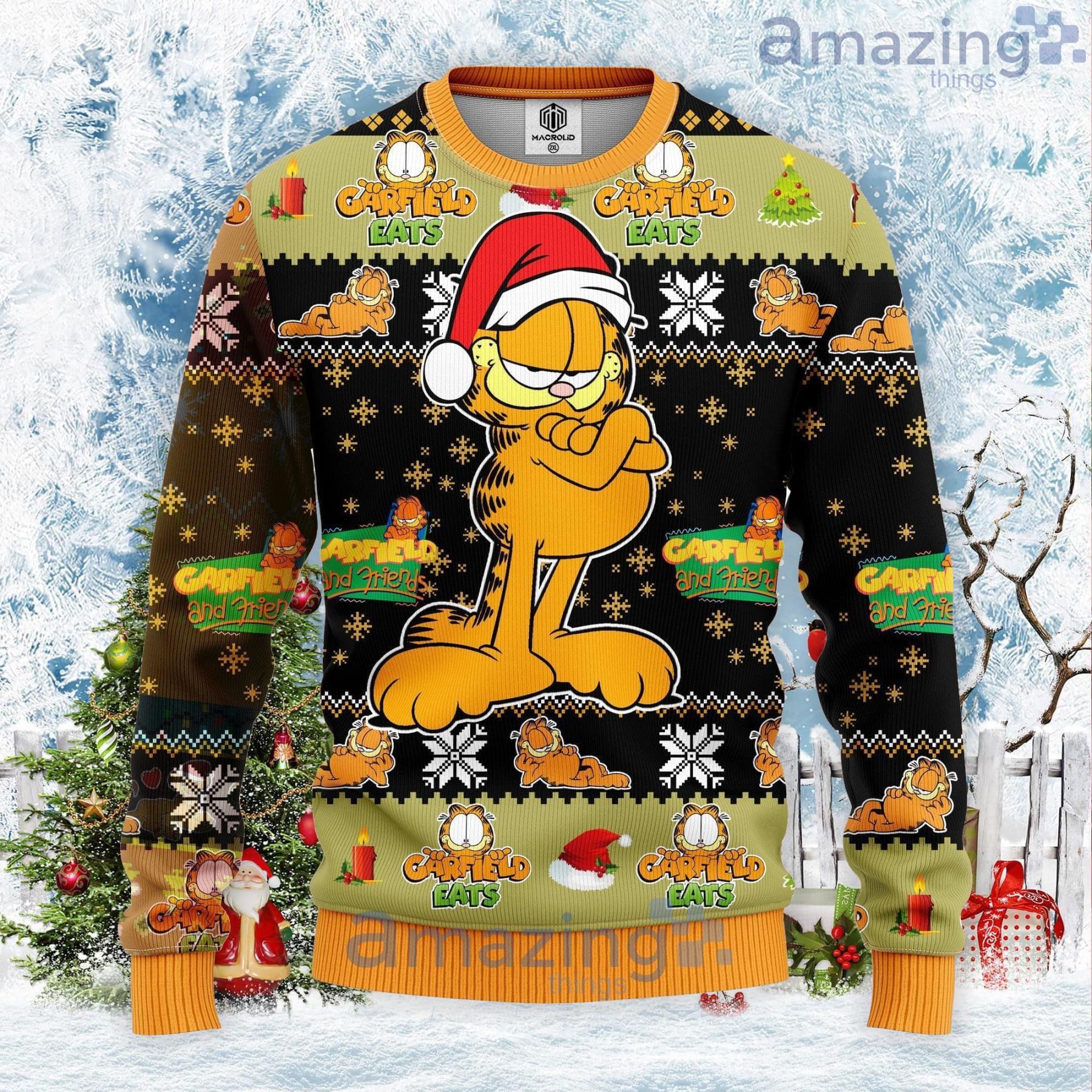 Garfield Cute Christmas Gift 3D Ugly Christmas Sweater Product Photo 1 Garfield Cute Christmas Gift 3D Ugly Christmas Sweater Product Photo 1