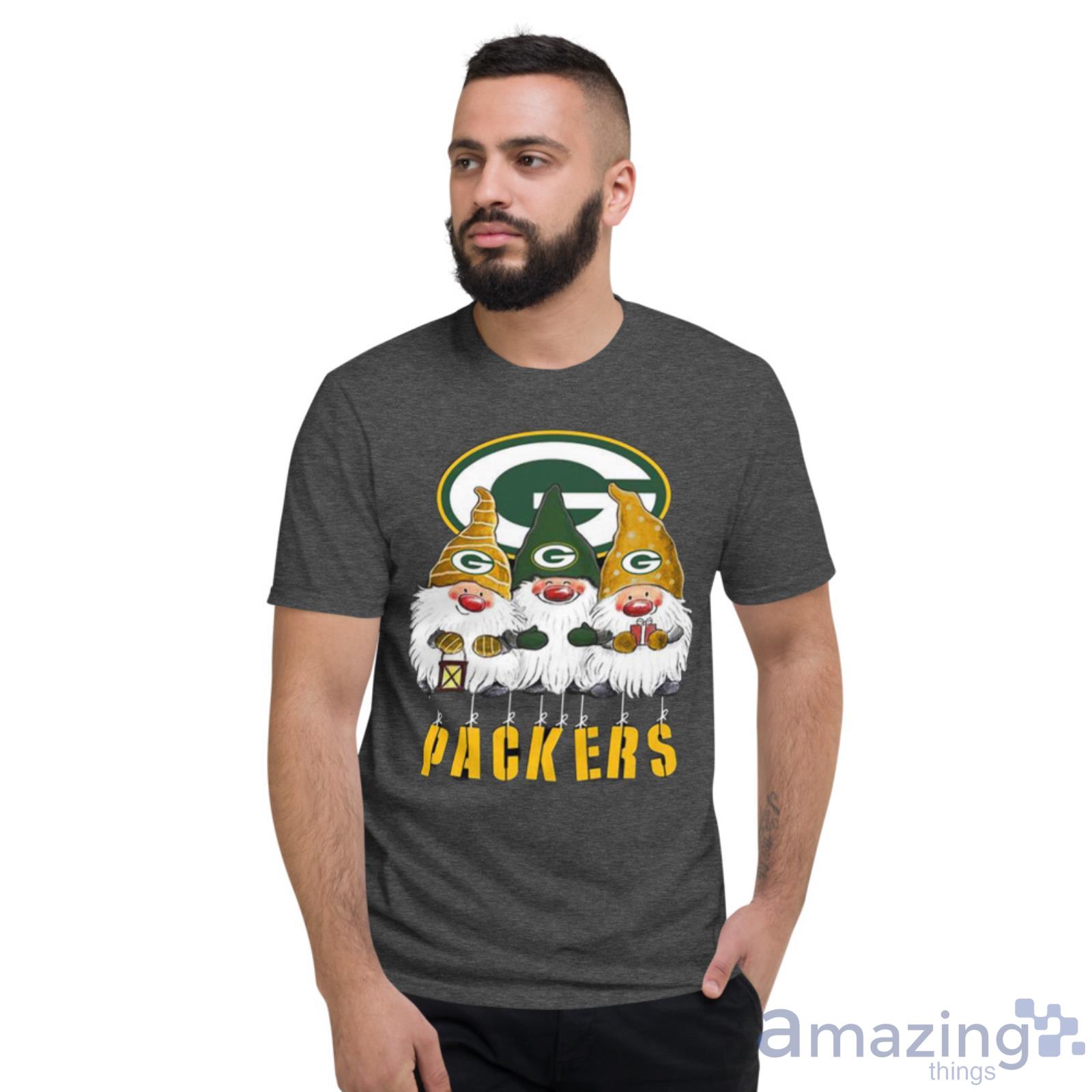 Gnomies Green Bay Packers Christmas Shirt image Gnomies Green Bay Packers Christmas Shirt - Short Sleeve T-Shirt-1