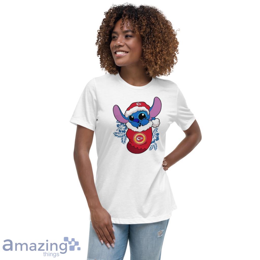 Kansas City Chiefs Christmas Stitch In The Sock Funny Disney NFL Shirt -  SpringTeeShop: Vibrant Fashion that Speaks Volumes