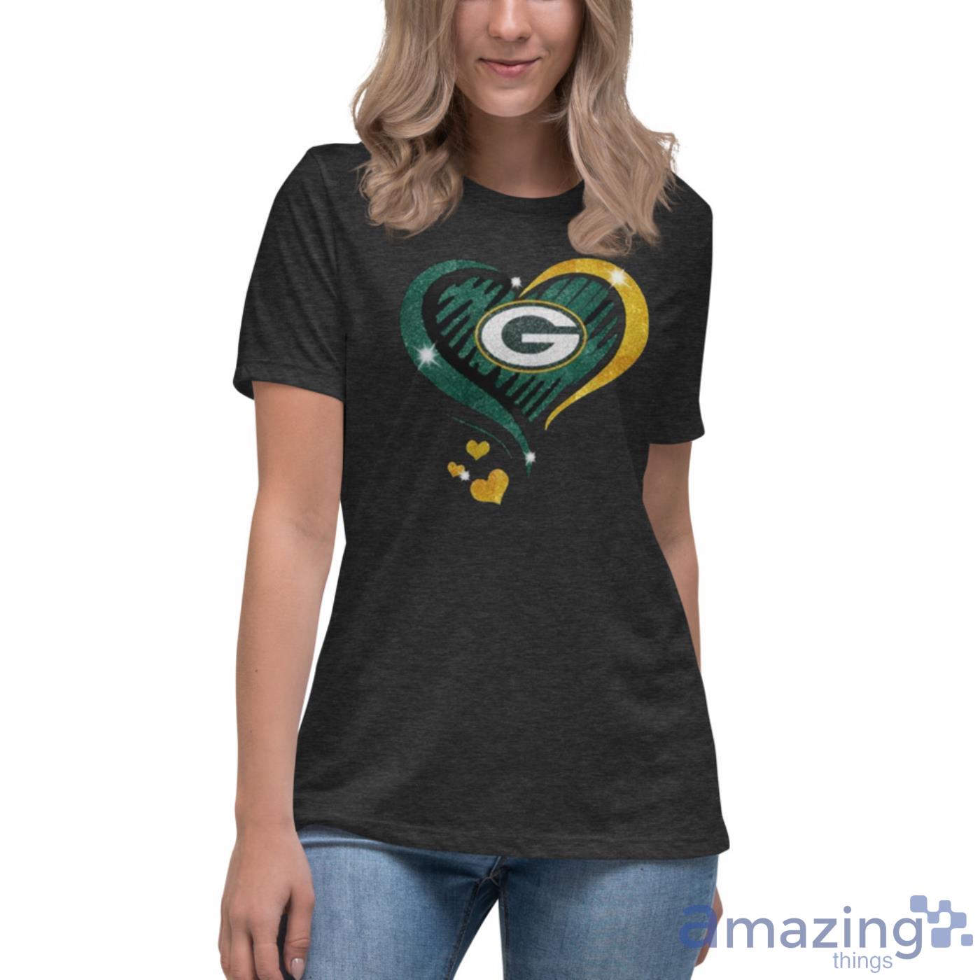 Green Bay Packers Team Color Glitter Long Sleeve Striped Shirt – Green Bay  Stuff