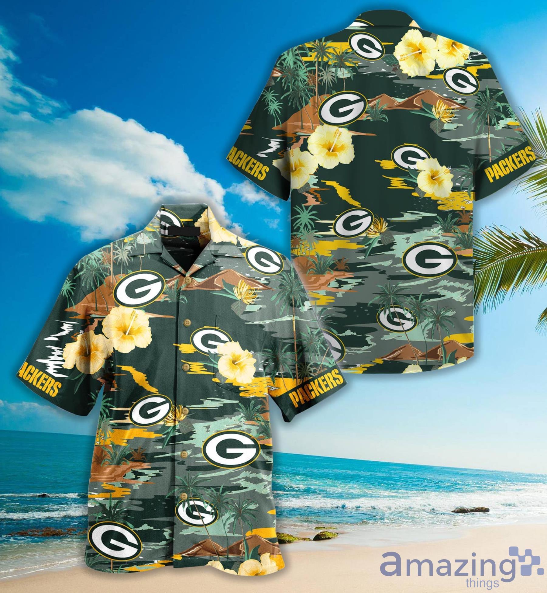 20% OFF Green Bay Packers Hawaiian Shirt Floral Button Up – 4 Fan Shop