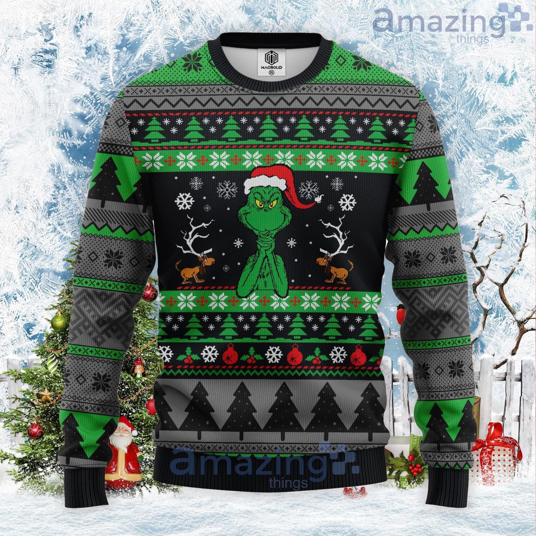Grinch Christmas Gift Ugly Christmas Sweater Product Photo 1