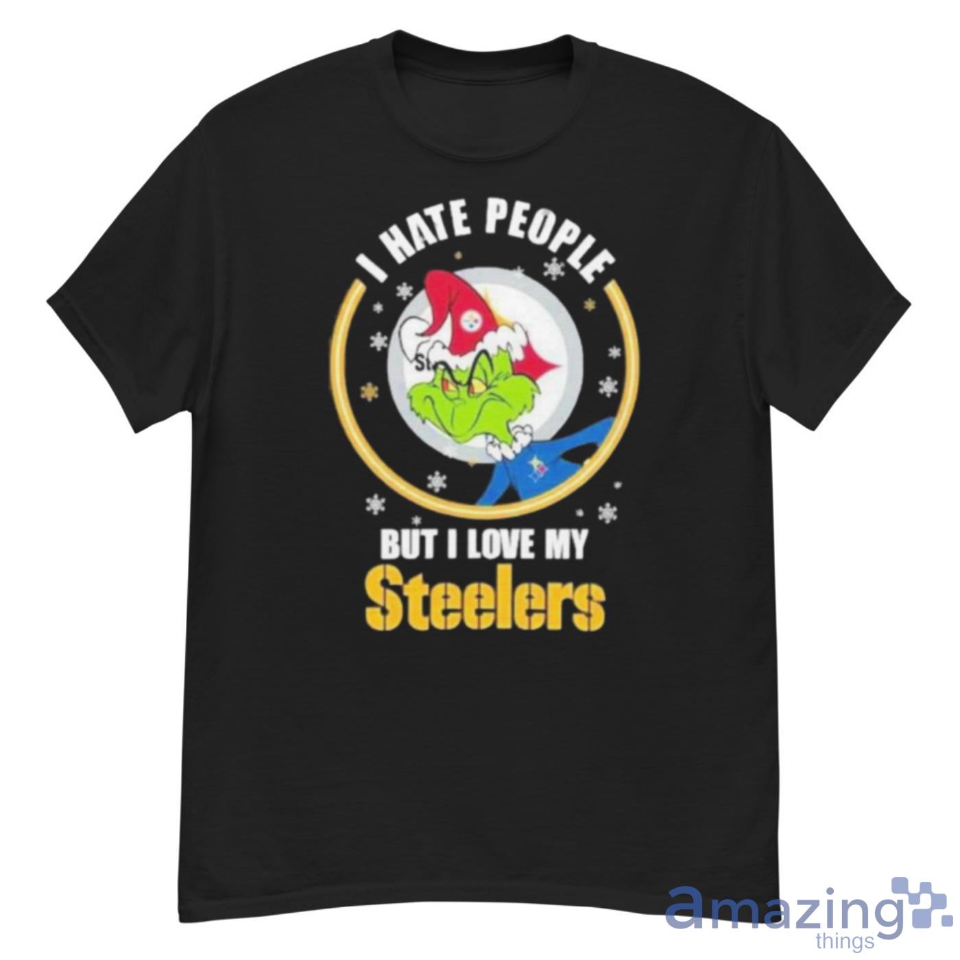 The Grinch I Hate People But I Love My Pittsburgh Steelers Shirt, hoodie,  sweater and long sleeve