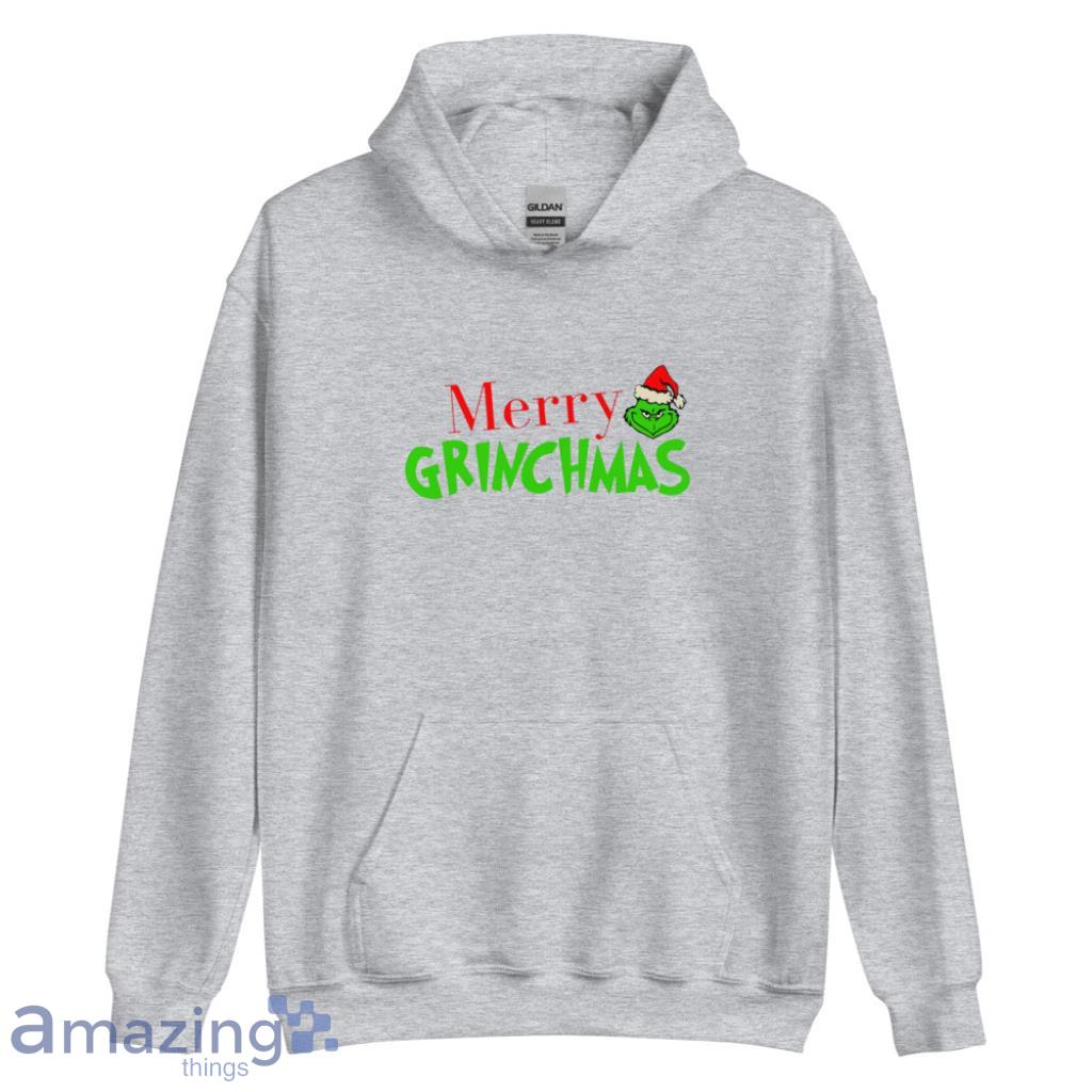 Grinch Merry Christmas Shirt image Grinch Merry Christmas Shirt - Unisex Heavy Blend Hooded Sweatshirt