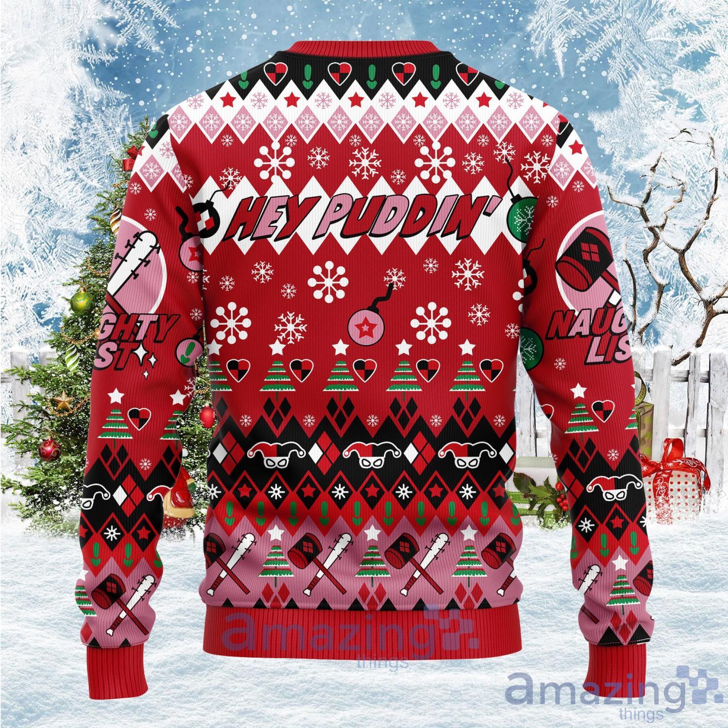 Harley Quinn Christmas Anime Lover Christmas Gift Ugly Christmas Sweater image Harley Quinn Christmas Anime Lover Christmas Gift Ugly Christmas Sweater Product Photo 2