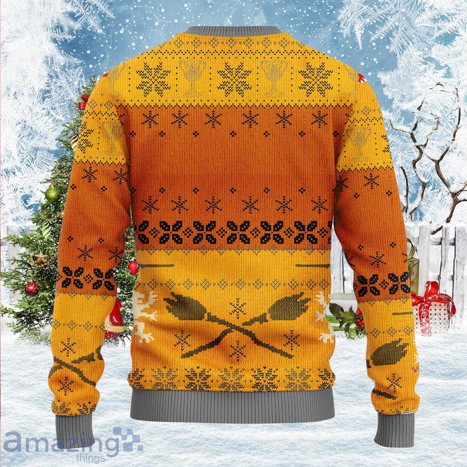 Hufflepuff Cute Christmas Gift Ugly Christmas Sweater image Hufflepuff Cute Christmas Gift Ugly Christmas Sweater Product Photo 2