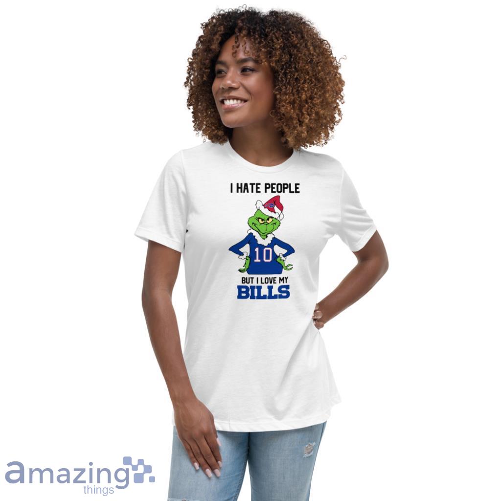 I Hate People But I Love My Bill Christmas Shirt image I Hate People But I Love My Bill Christmas Shirt - Womens Relaxed Short Sleeve Jersey Tee