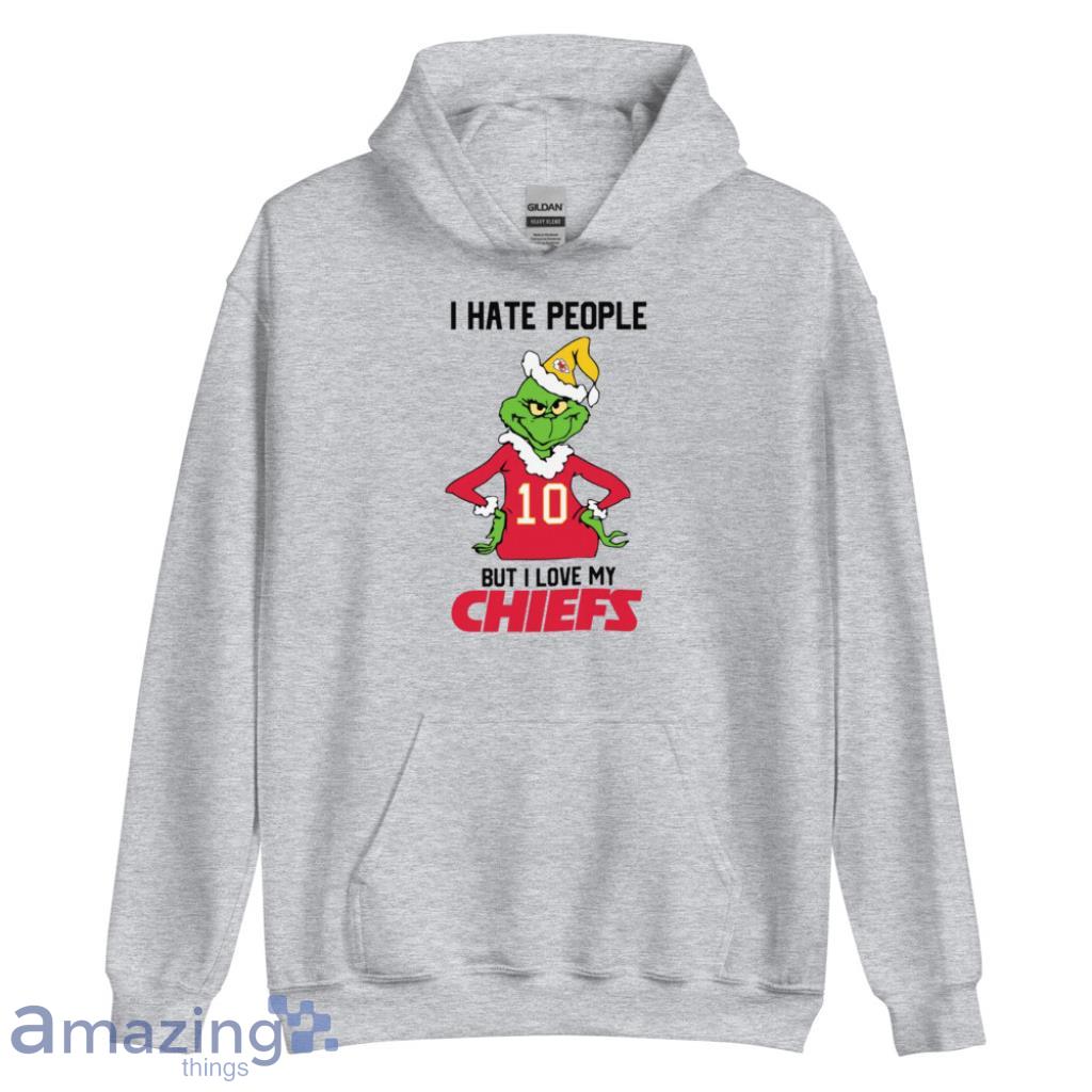 I Hate People But I Love My Chiefs NFL Christmas Shirt image I Hate People But I Love My Chiefs NFL Christmas Shirt - Unisex Heavy Blend Hooded Sweatshirt