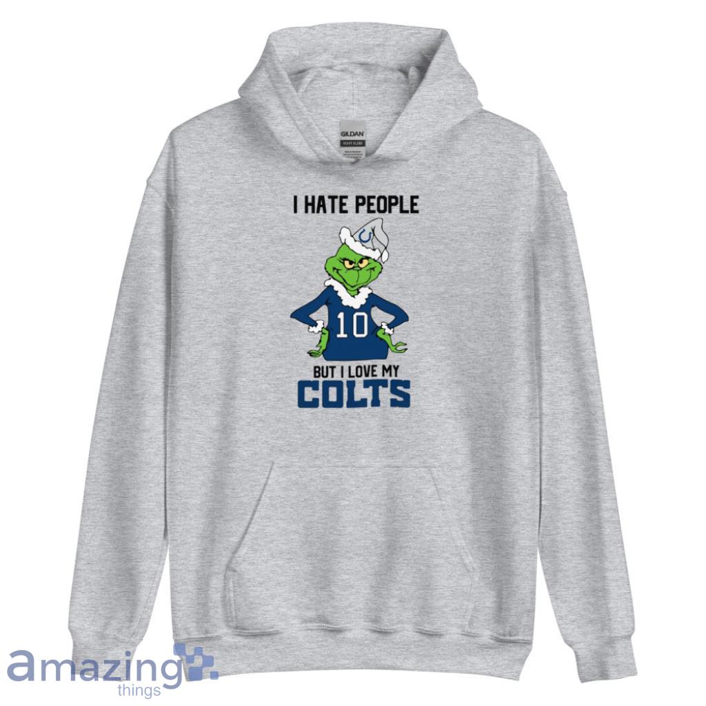 I Hate People But I Love My Colts NFL Christmas Shirt image I Hate People But I Love My Colts NFL Christmas Shirt - Unisex Heavy Blend Hooded Sweatshirt