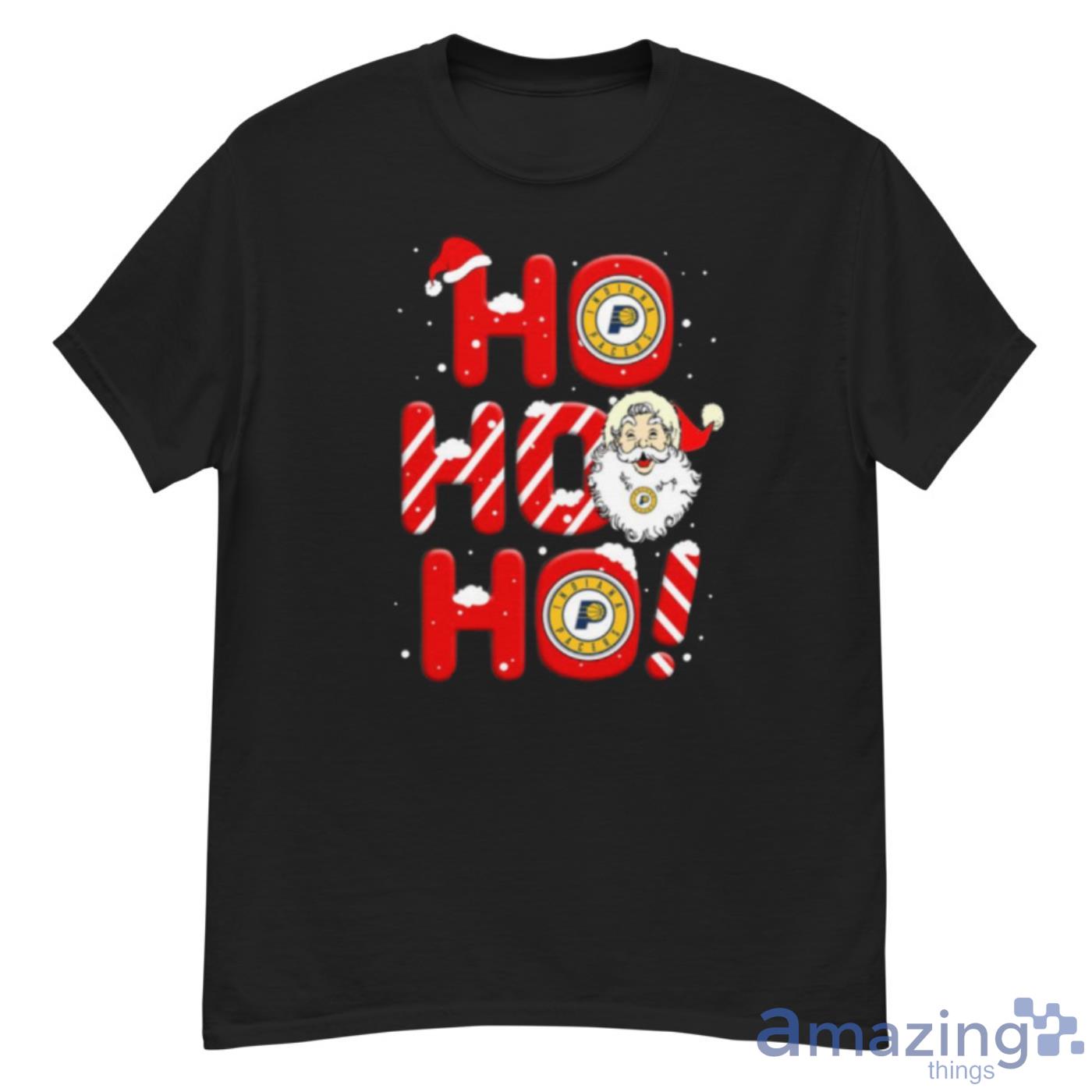 Indiana Pacers NBA Basketball Ho Ho Ho Santa Claus Merry Christmas Shirt - G500 Men’s Classic T-Shirt