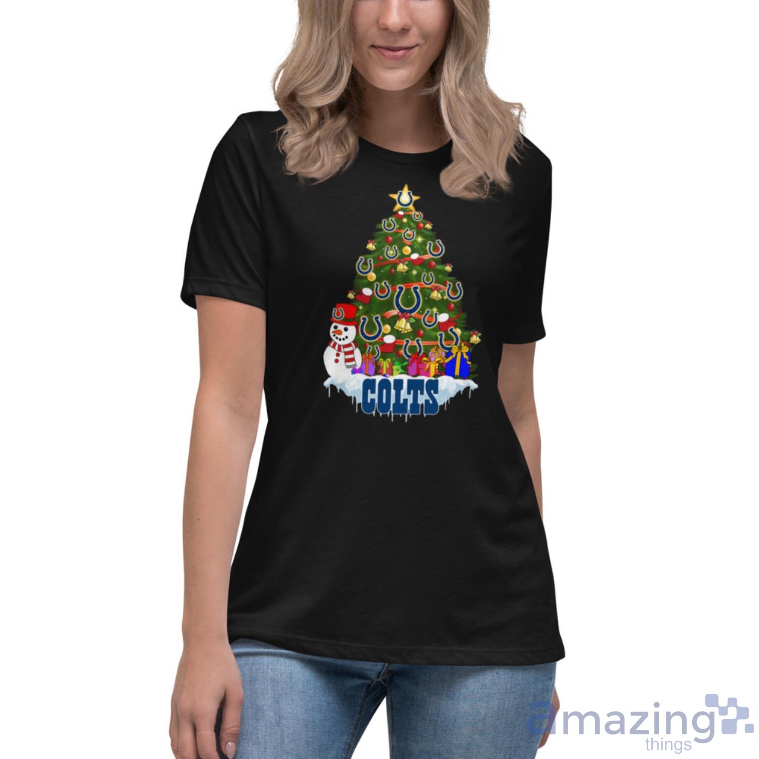 Indianapolis Colts Merry Christmas Nfl Football Sports Shirt image Indianapolis Colts Merry Christmas Nfl Football Sports Shirt - Womens Relaxed Short Sleeve Jersey Tee